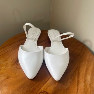 White Bridal Flats from Aldo!